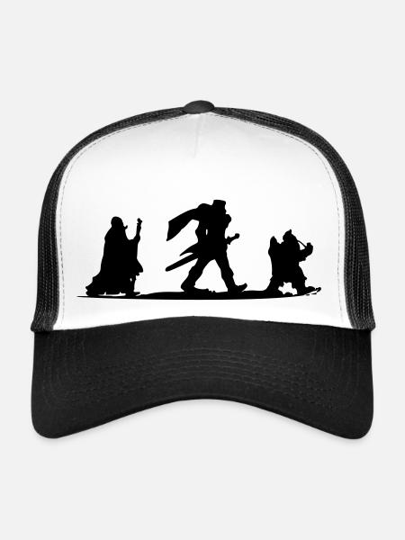 Wizard - Trucker Cap - white/black - Front