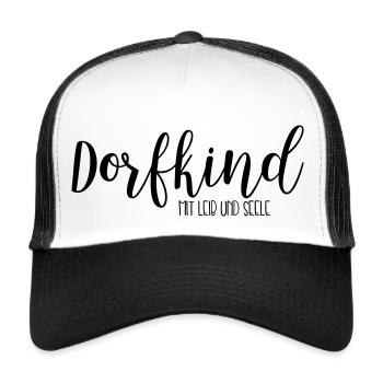 Dorfkind - Trucker Cap - Weiß/Schwarz - Vorne
