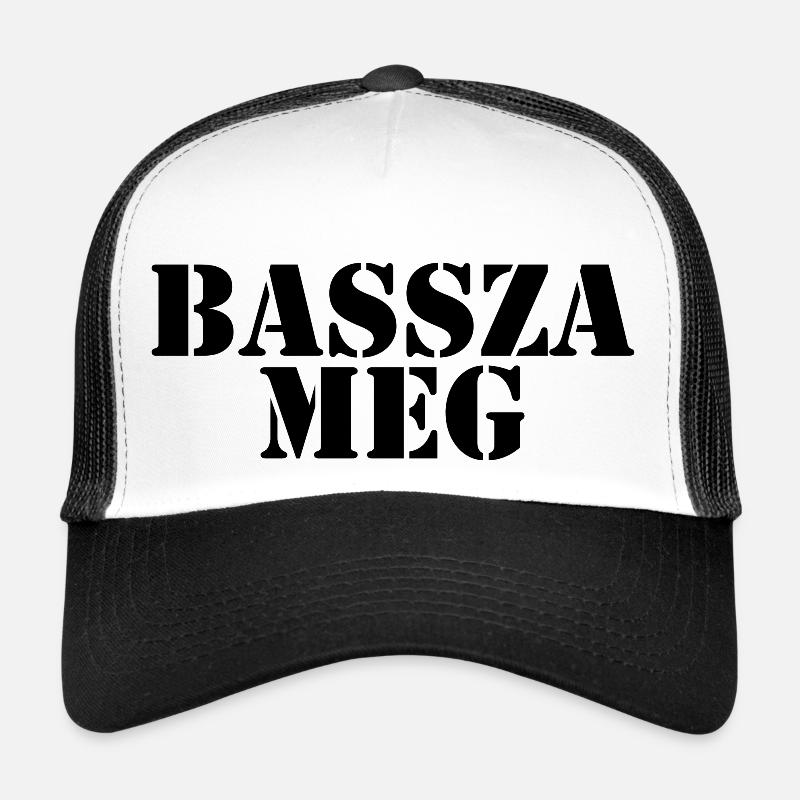 Hungarian Saying Hungarian language - Trucker Cap - white/black