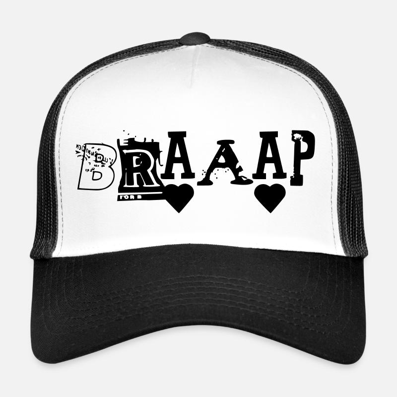 BRAAAP - Trucker Cap - Weiß/Schwarz