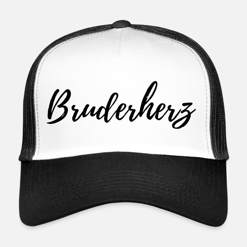 Bruderherz - Trucker Cap - Weiß/Schwarz