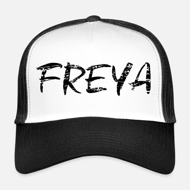 Freya - Trucker Cap - Weiß/Schwarz