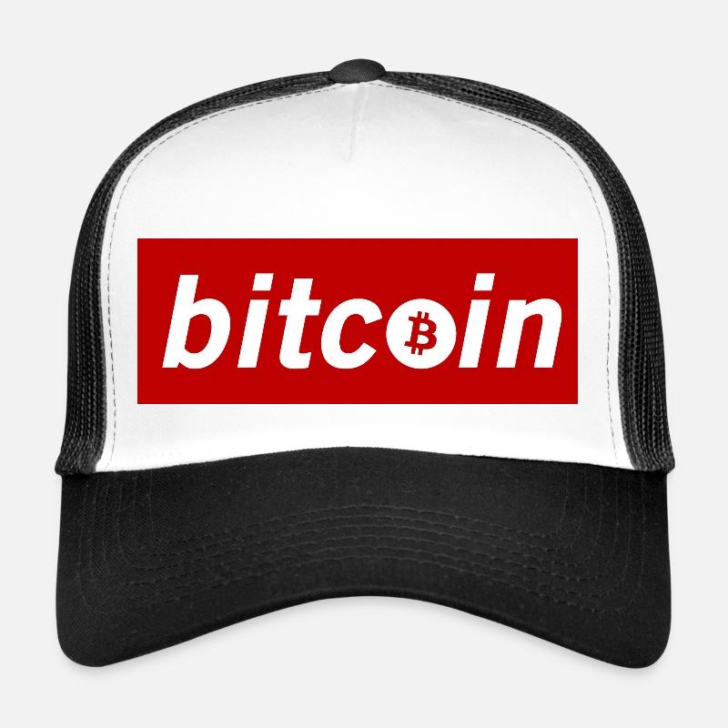 bitcoin - Bitcoin Logo Rouge Casquette trucker 