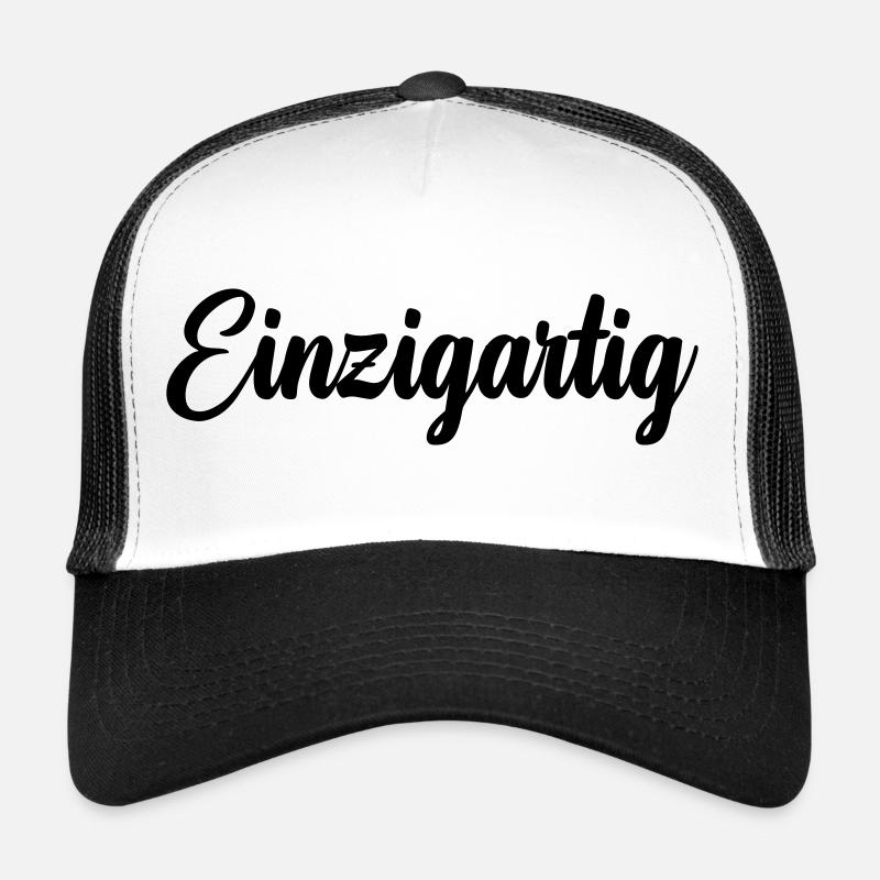 Einzigartig - Trucker Cap - Weiß/Schwarz