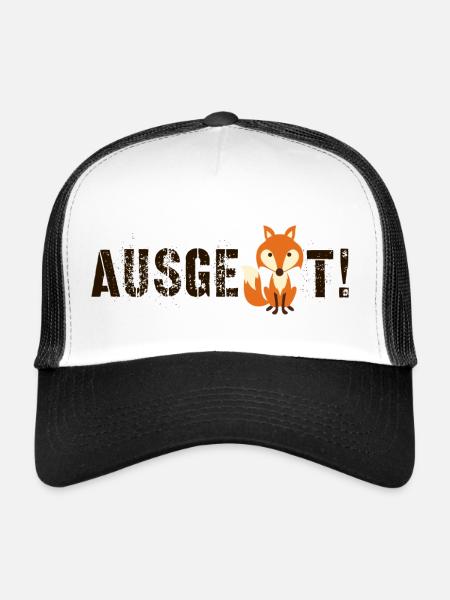 FUCHS - Ausgefuchst - Trucker Cap - Weiß/Schwarz