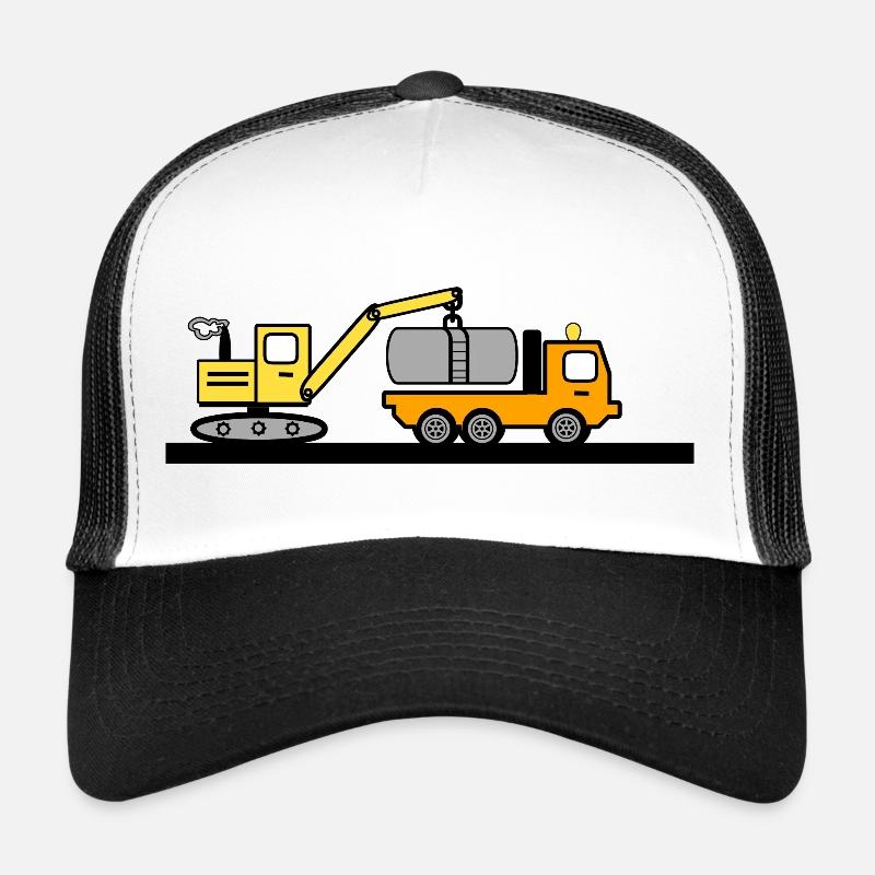 Bagger - Trucker Cap - Weiß/Schwarz