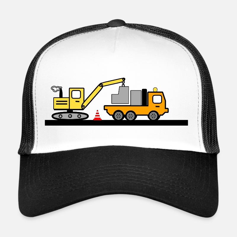 Bagger - Trucker Cap - Weiß/Schwarz
