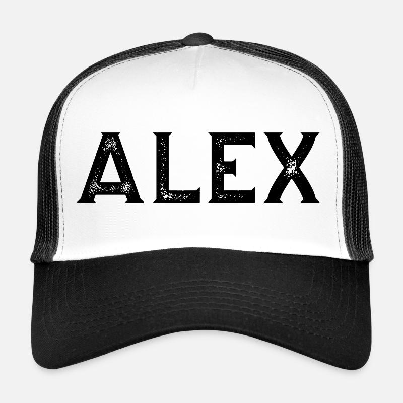 Alex - Trucker Cap - Weiß/Schwarz