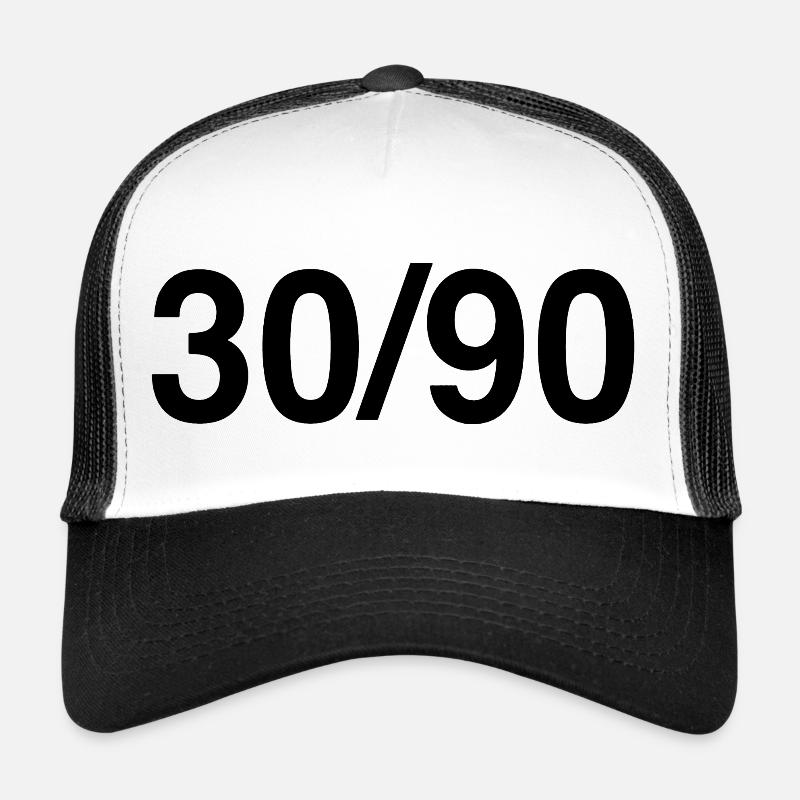 Baum-Parodie - Trucker Cap - Weiß/Schwarz