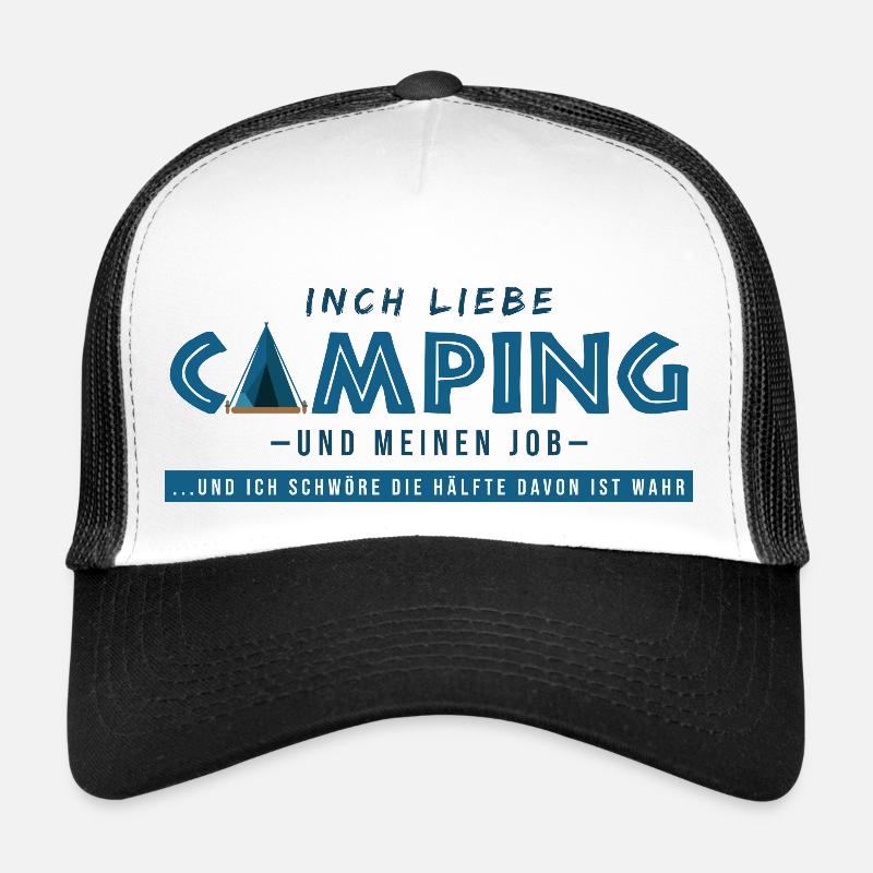 campen arbeit campingwagen lustige sprüche camper Trucker Cap