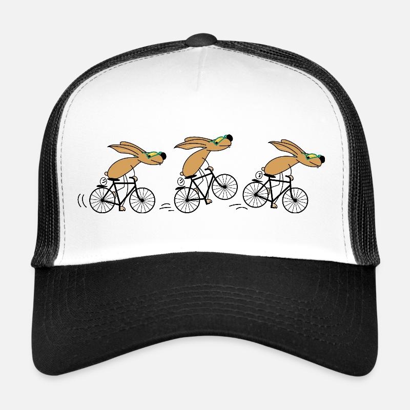 Vélo lapin drôle Casquette trucker 