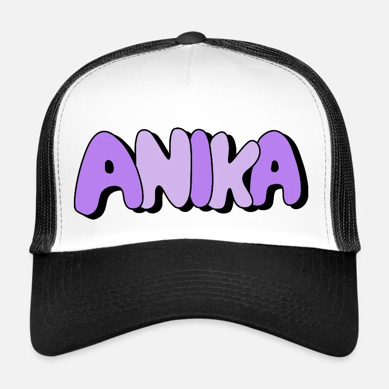 Anika - Trucker Cap - Weiß/Schwarz