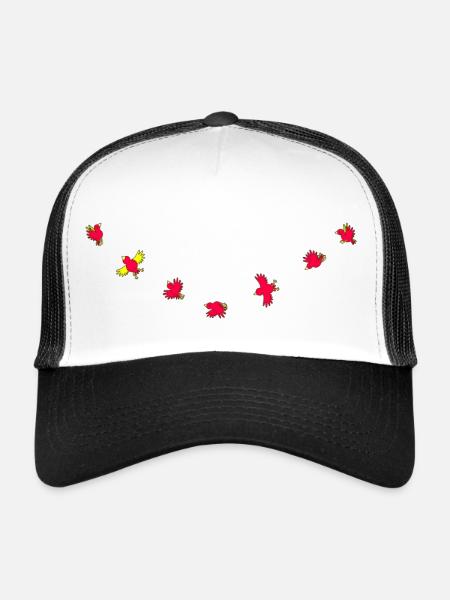 Birdies - Casquette trucker  - blanc/noir - Devant