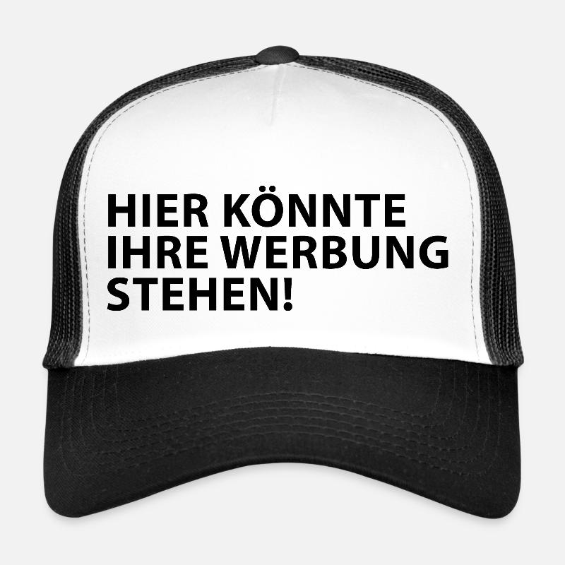 Hier könnte Ihre Werbung Stehen! - Trucker Cap - Weiß/Schwarz