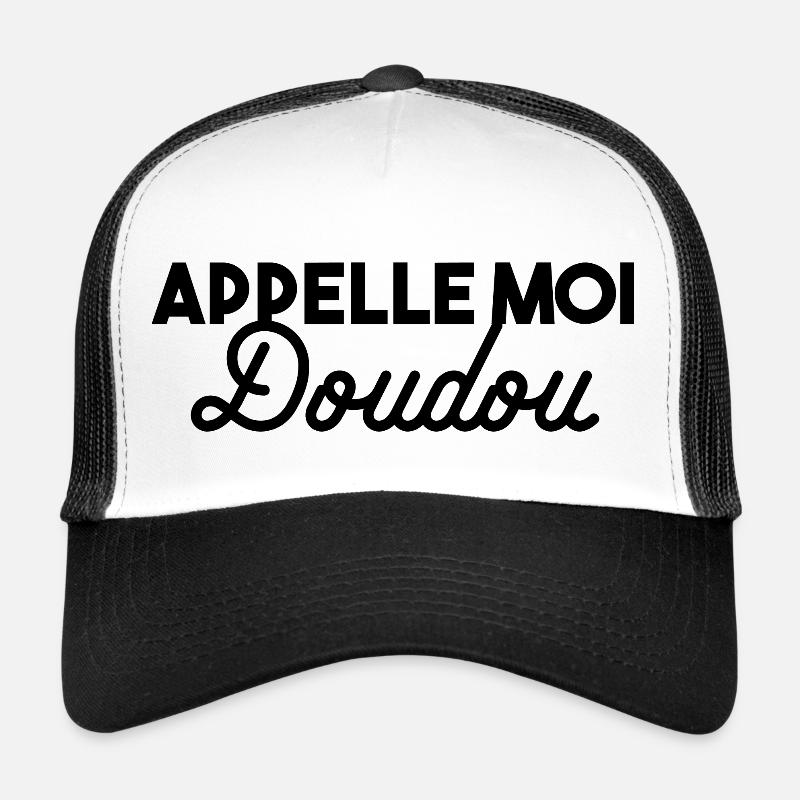 Doudou - Casquette trucker - blanc/noir
