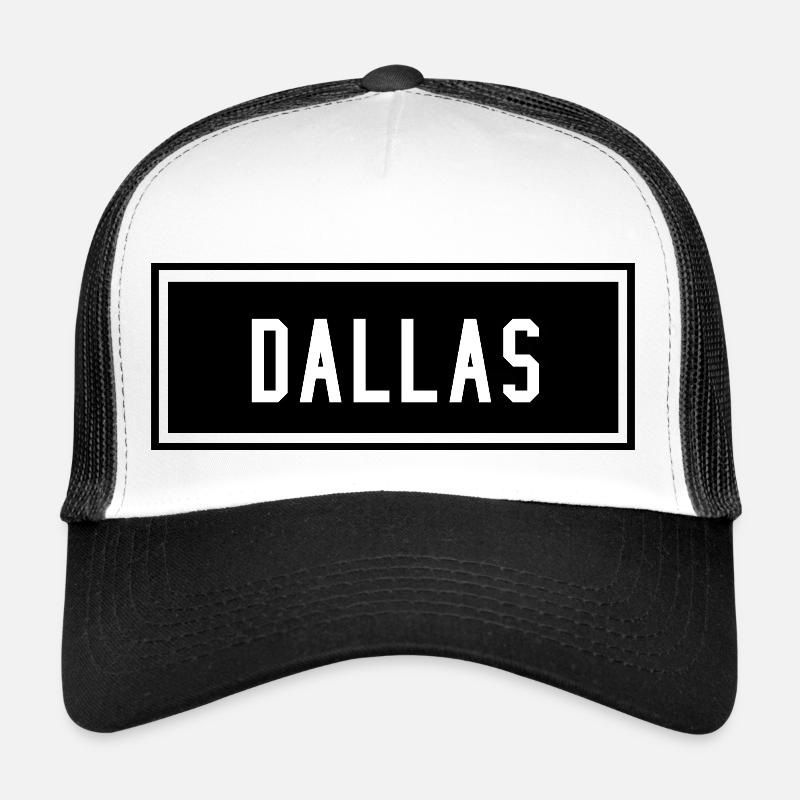Dallas, Texas - Trucker Cap - white/black