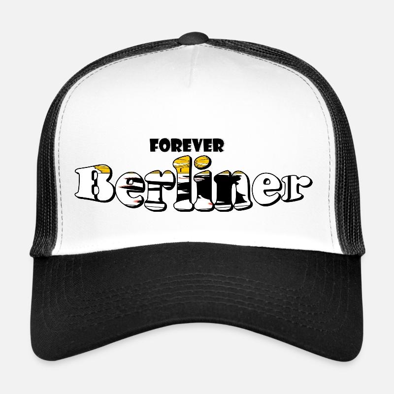 Forever Berliner - Casquette trucker  - blanc/noir