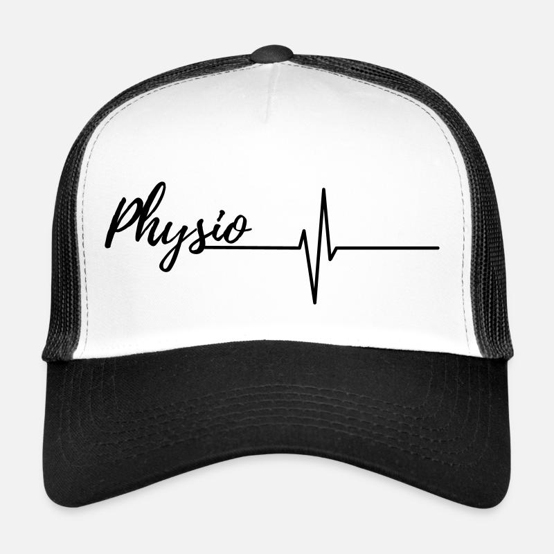 Physiotherapie - Trucker Cap - Weiß/Schwarz