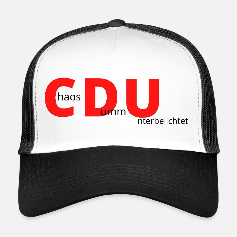 CDU - Trucker Cap - Weiß/Schwarz