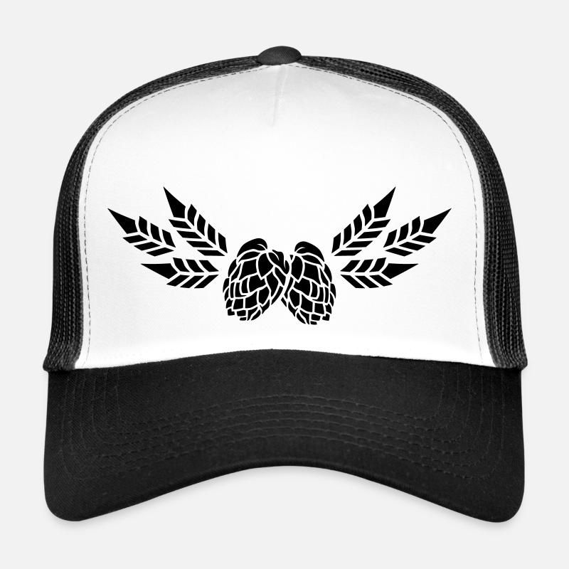 Houblon et malt (1c) Casquette trucker 