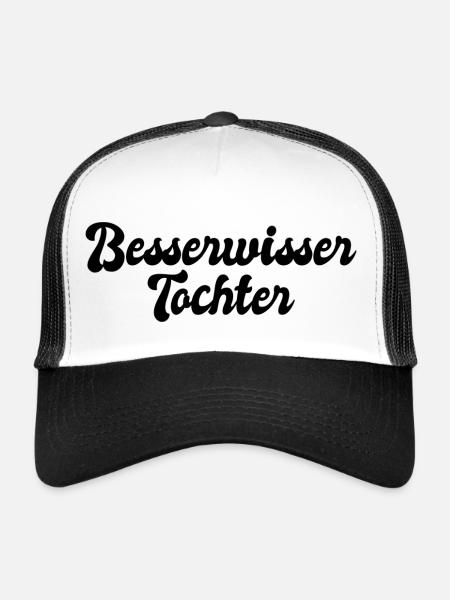Besserwisser Tochter - Trucker Cap - Weiß/Schwarz