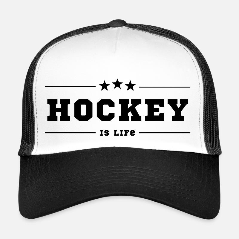 Hockey ist das Leben originelle Geschenkidee Trucker Cap