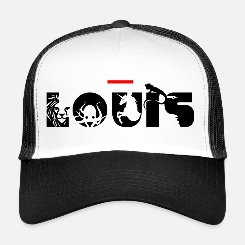 Louis - Trucker Cap - Weiß/Schwarz