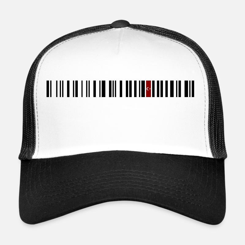 Adana 01 - Trucker Cap - Weiß/Schwarz