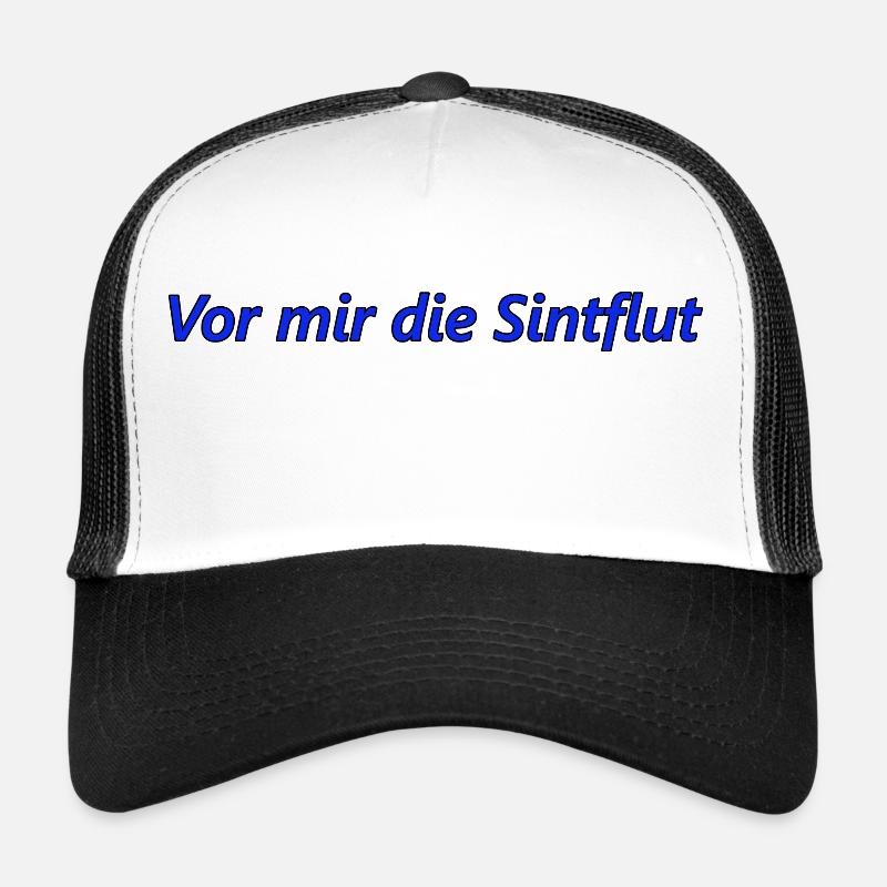 vor mir die Sintflut - Trucker Cap - Weiß/Schwarz