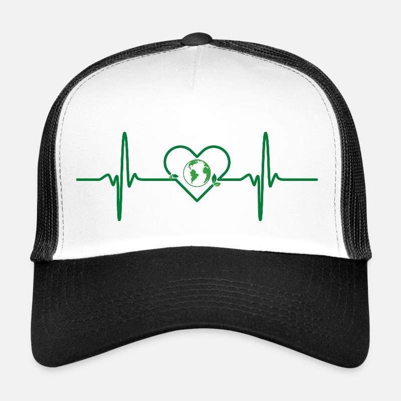 Nachhaltig Herzschlag Umwelt Trucker Cap