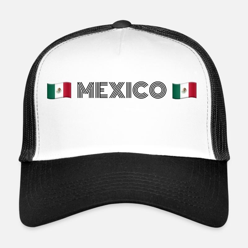 MEXICO - Casquette trucker - blanc/noir