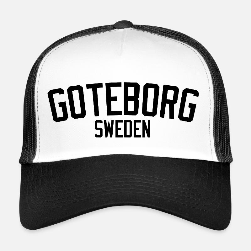 Göteborg Schweden - Trucker Cap - Weiß/Schwarz