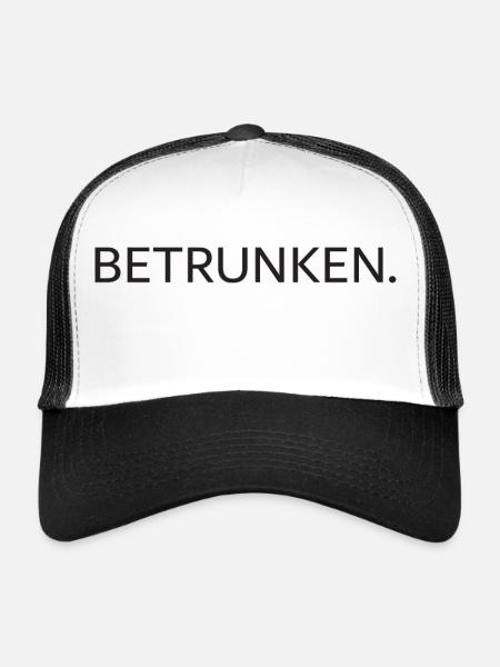Betrunken Lustig - Trucker Cap - Weiß/Schwarz