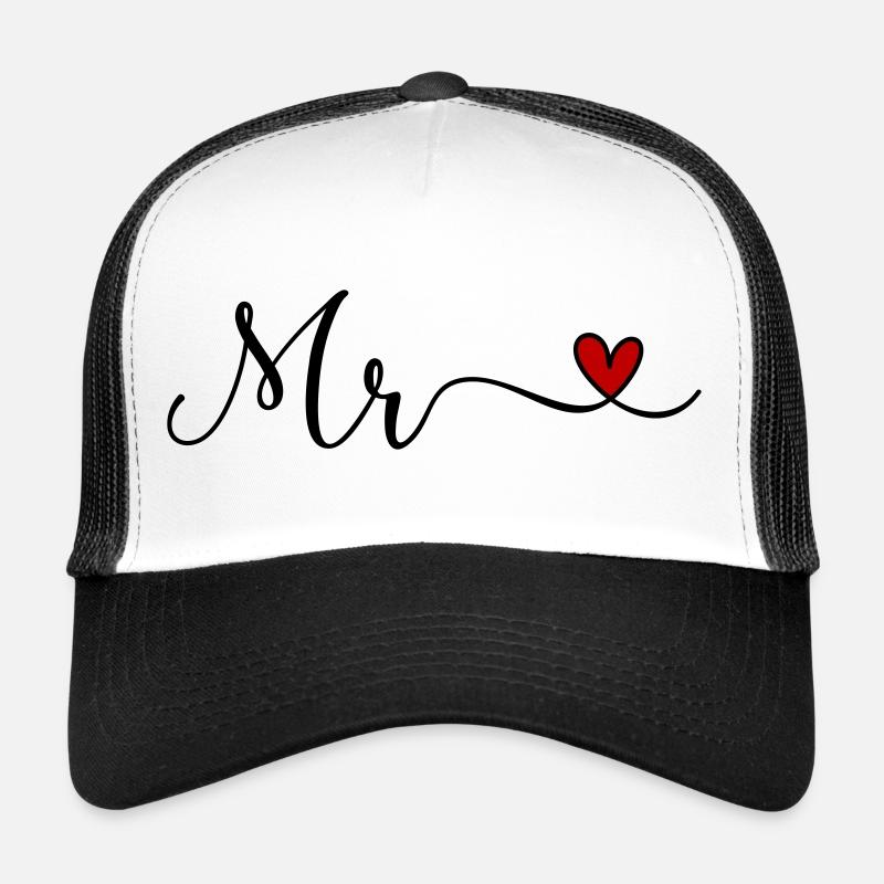 Mr - Trucker Cap - Weiß/Schwarz