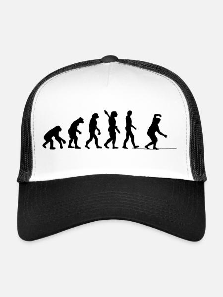 Slackline Gift Slackliner Tricklining - Trucker Cap - white/black - Front