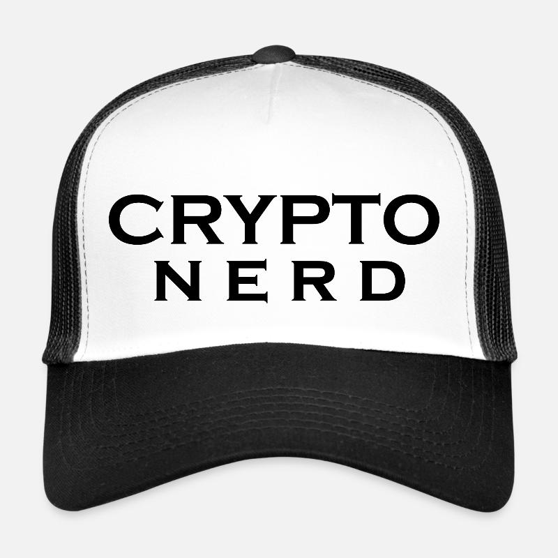 Crypto Bitcoin Trading - Trucker Cap - Weiß/Schwarz