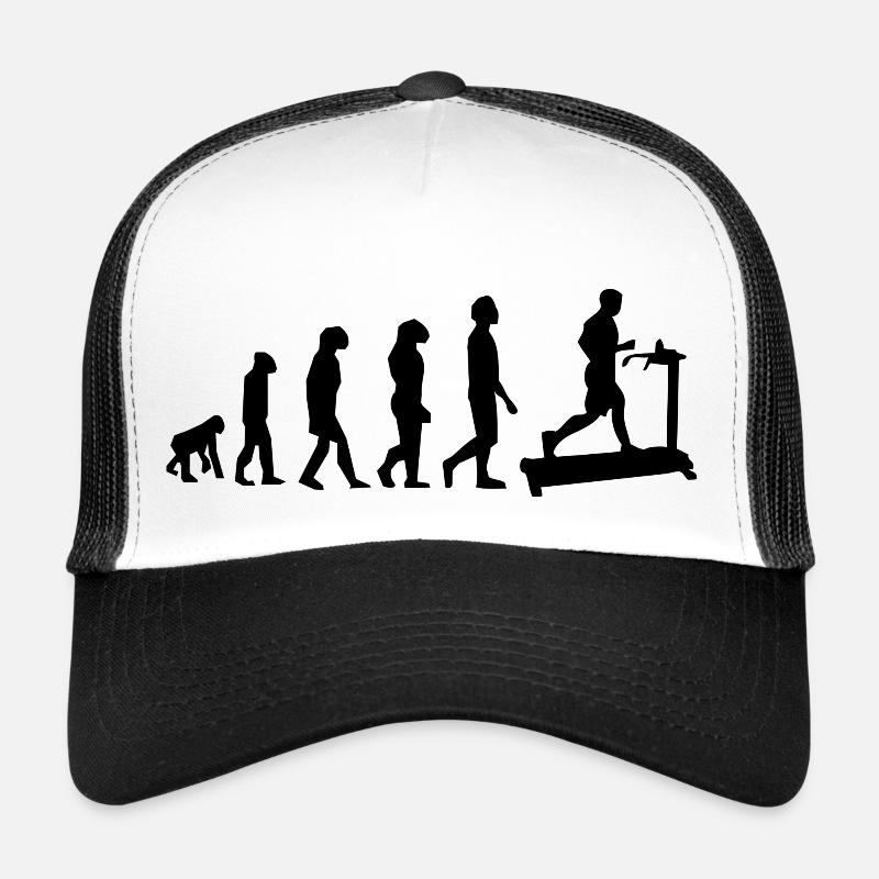 Tapis roulant évolution - Casquette trucker  - blanc/noir