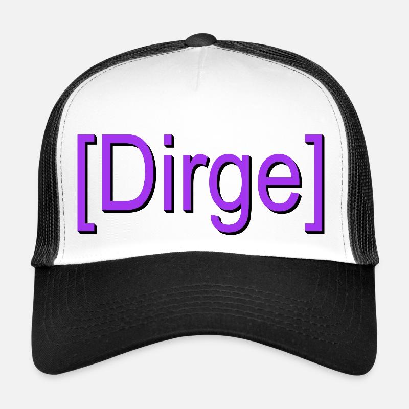 Dirge true in game chat font and color Trucker Cap