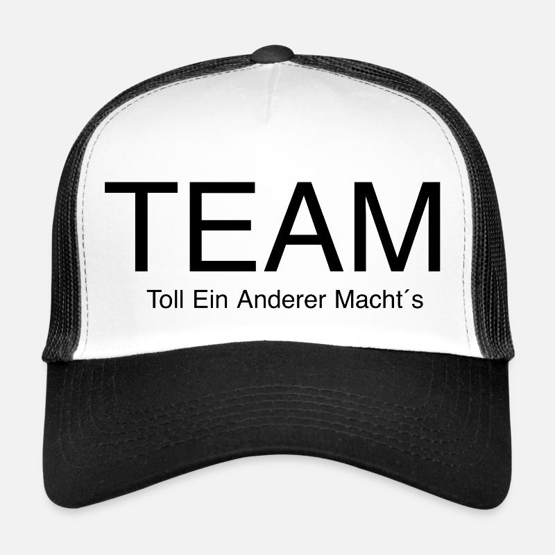 Team - Trucker Cap - Weiß/Schwarz