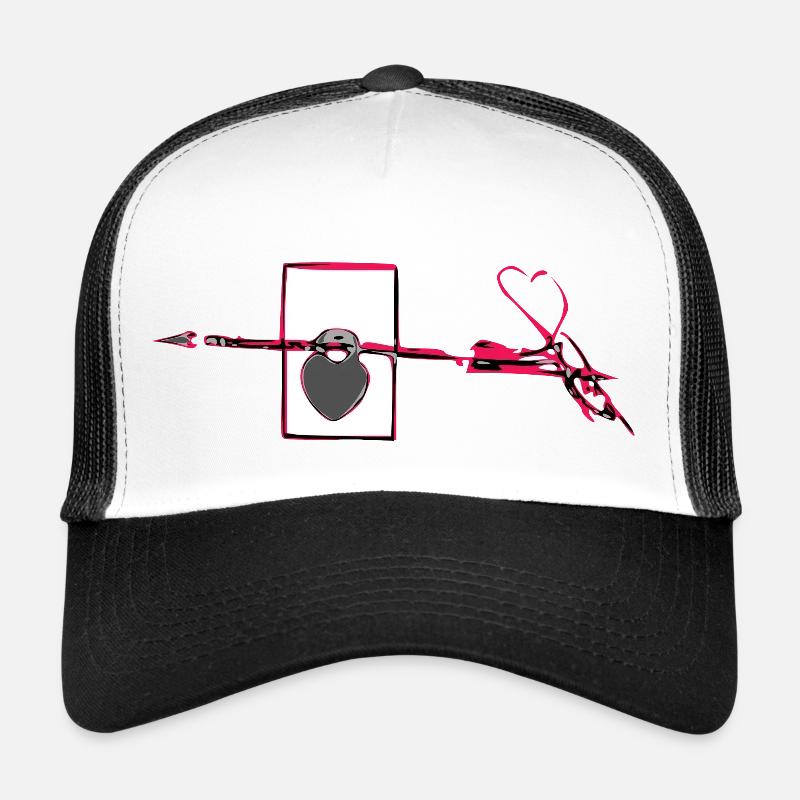 Mon coeur et ta flêche Casquette trucker 