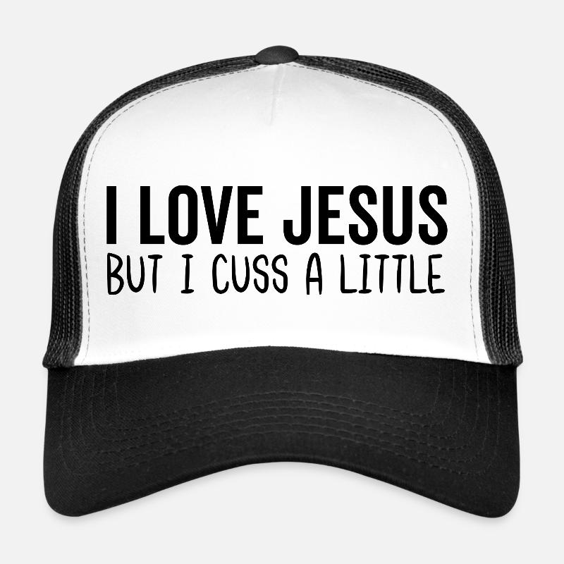 J’aime Jésus mais je jure un peu Casquette trucker 