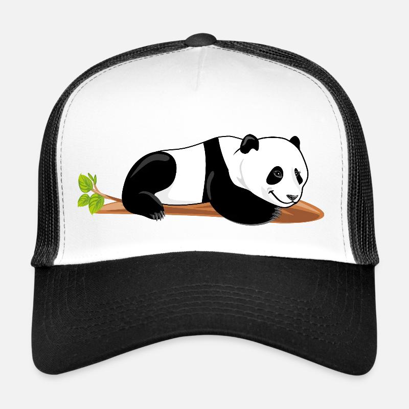 Lazy panda - Trucker Cap - white/black