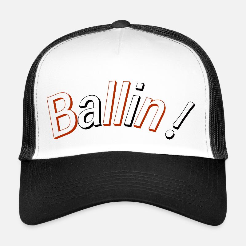 BALLIN! - Trucker Cap - Weiß/Schwarz