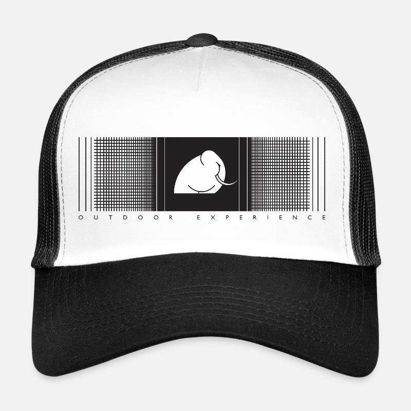 Mamood gradient check pattern Trucker Cap