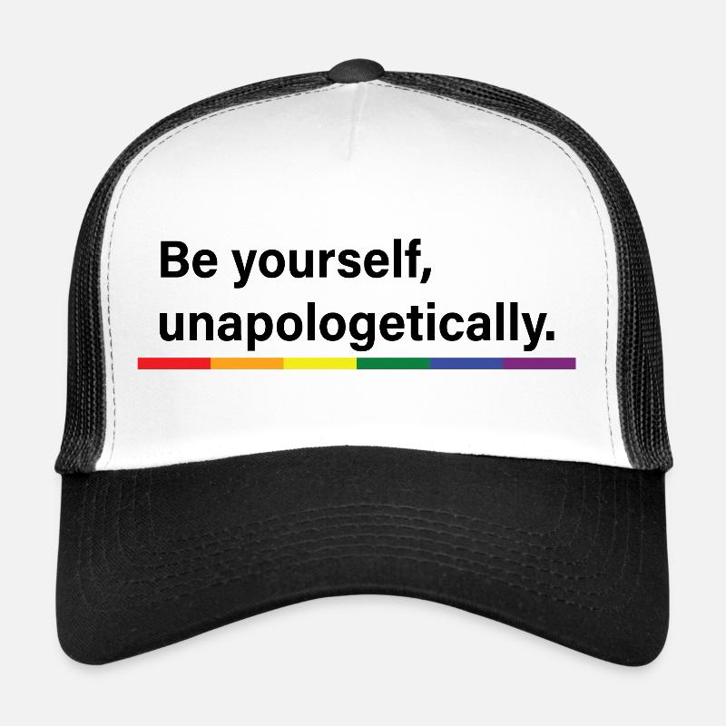 Sei du selbst - Trucker Cap - Weiß/Schwarz