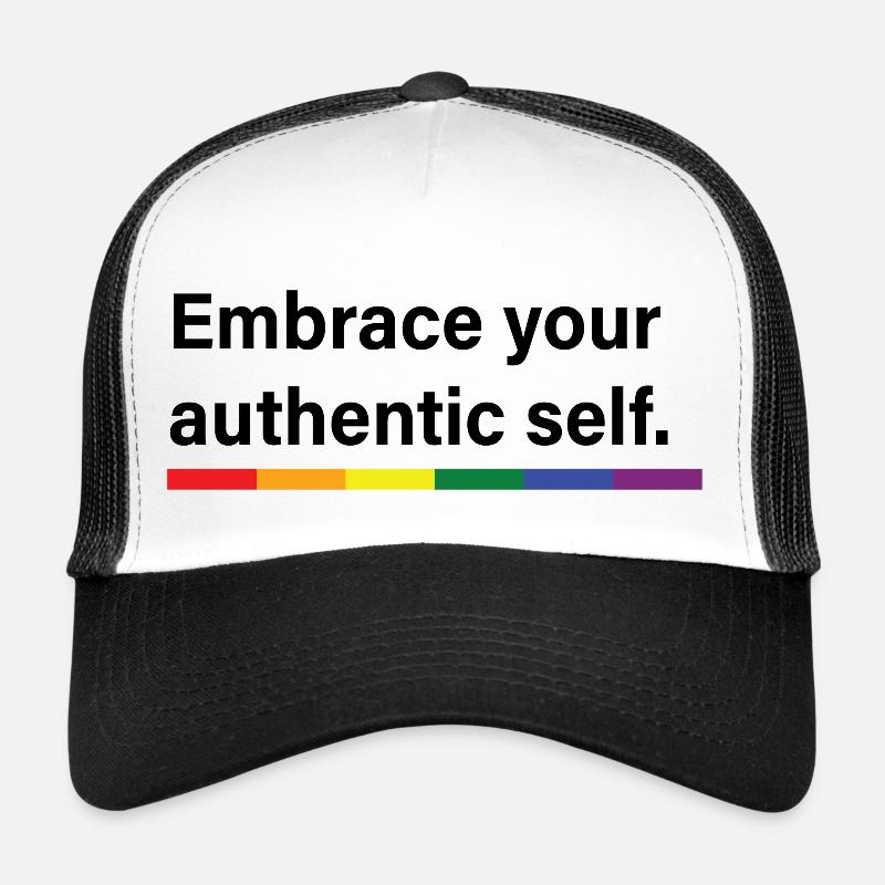 Embrace your authentic self - Trucker Cap - white/black