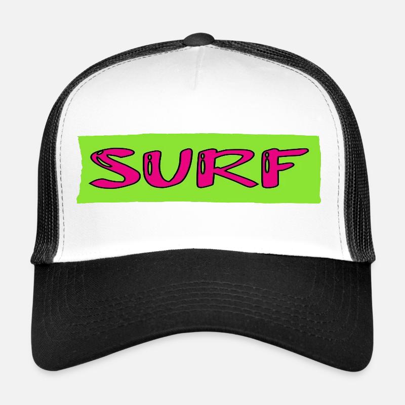 SURF. POISSON. PLAGE. MER. OCEAN. HUMOUR. VACANCES Casquette trucker 