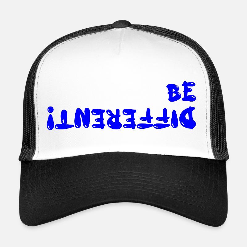 be different - Trucker Cap - Weiß/Schwarz