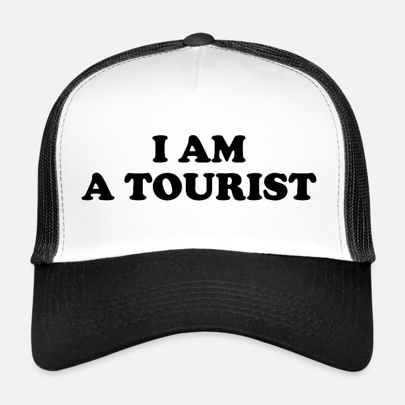 "I'm a Tourist" Englisch Schwarz Trucker Cap