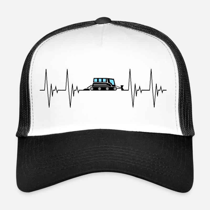 Dameuse Heartbeat Completed Transport Noir Casquette trucker 